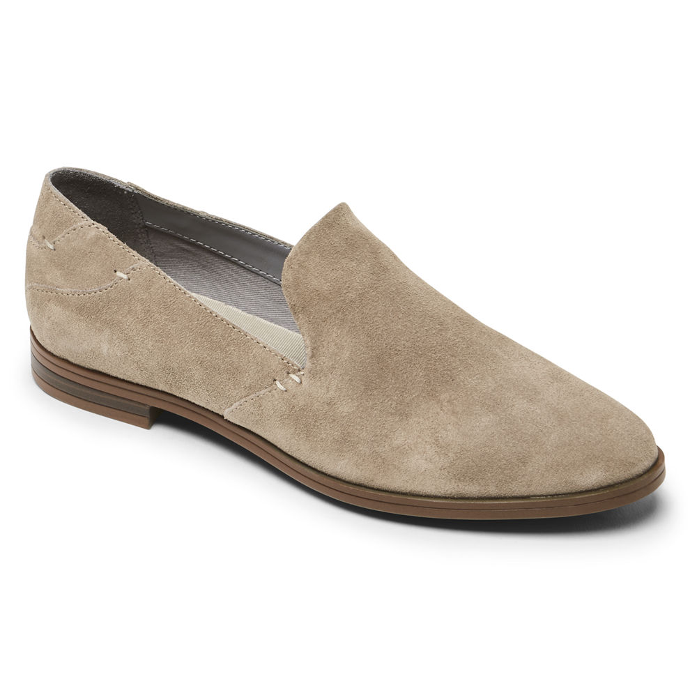 Rockport Singapore Womens Loafers - Perpetua Khaki - NP0135296